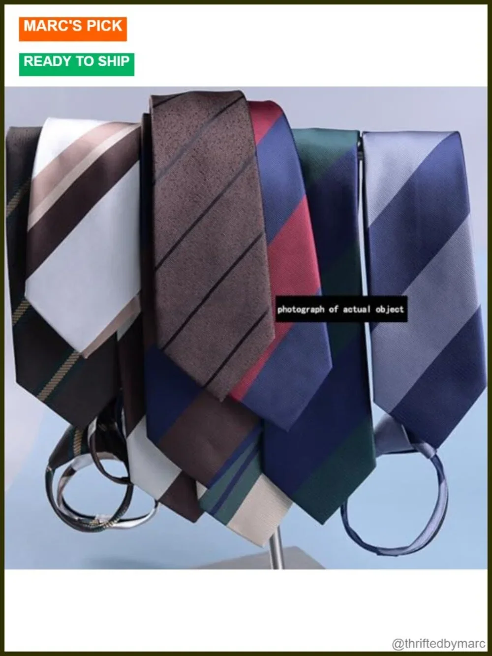 15 Pre-Tied Zip Up Neckties for Men, Silky Polyester Ties Set in Gift Box